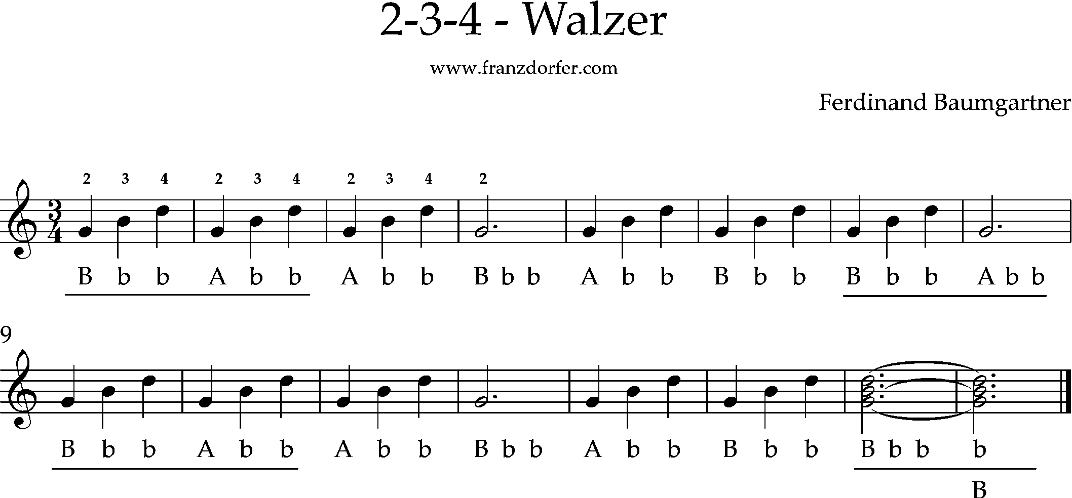 steirische Harmonika lernen- 2-3-4- Walzer